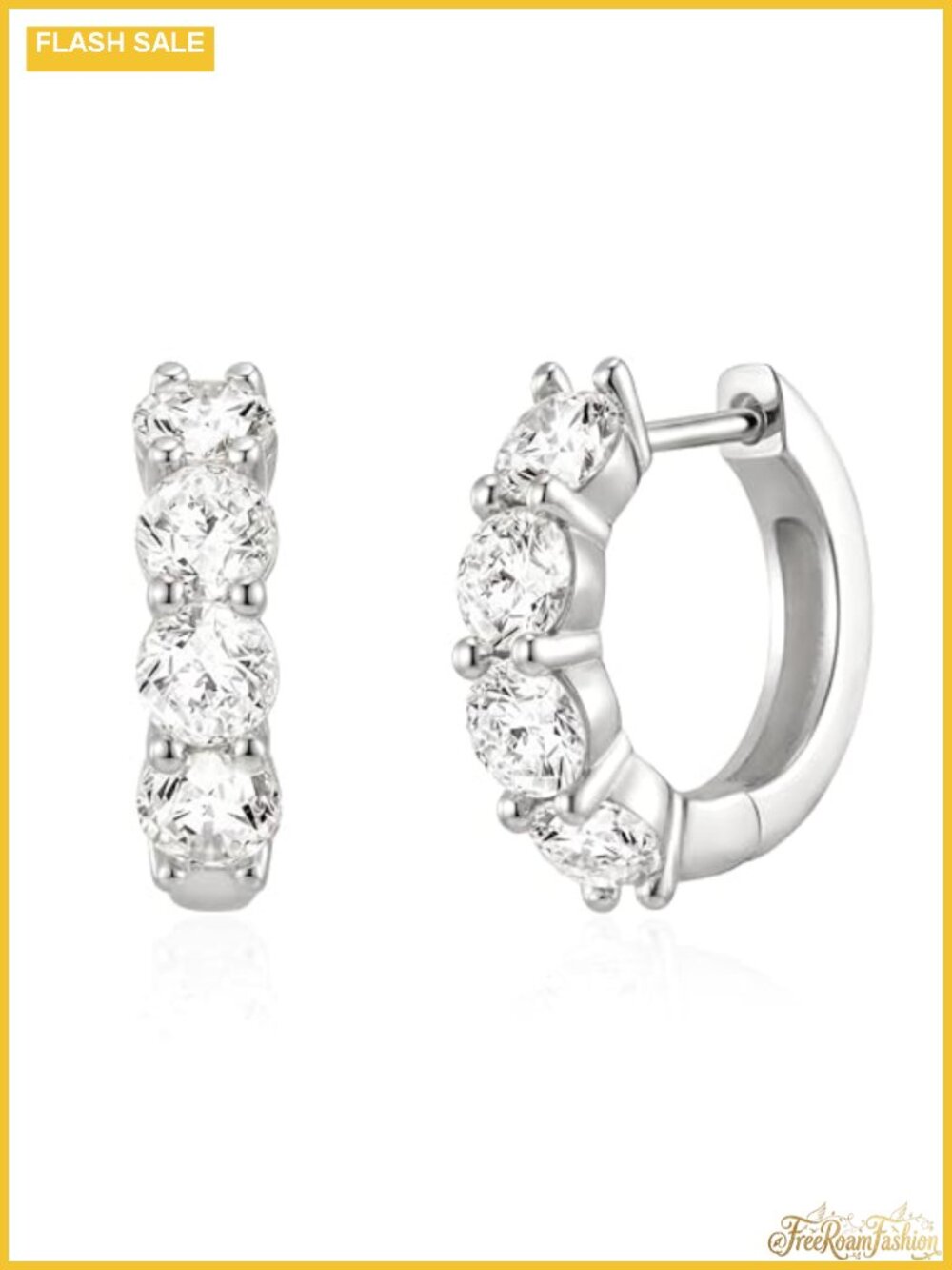 14k Gold Plated Huggie Earrings for Women Small Hypoallergenic Stainless Steel